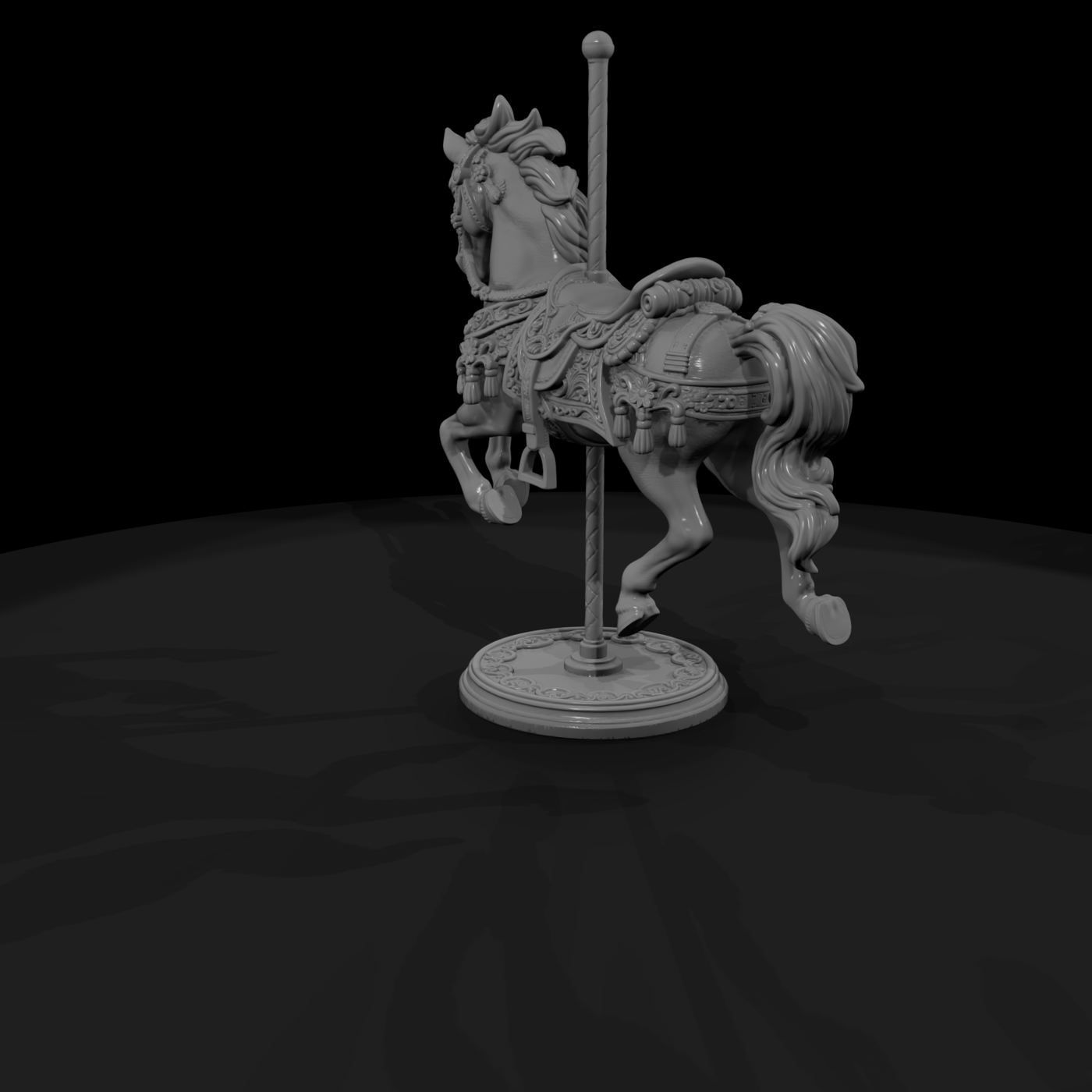 Cir 137 Ride Carousel Horse