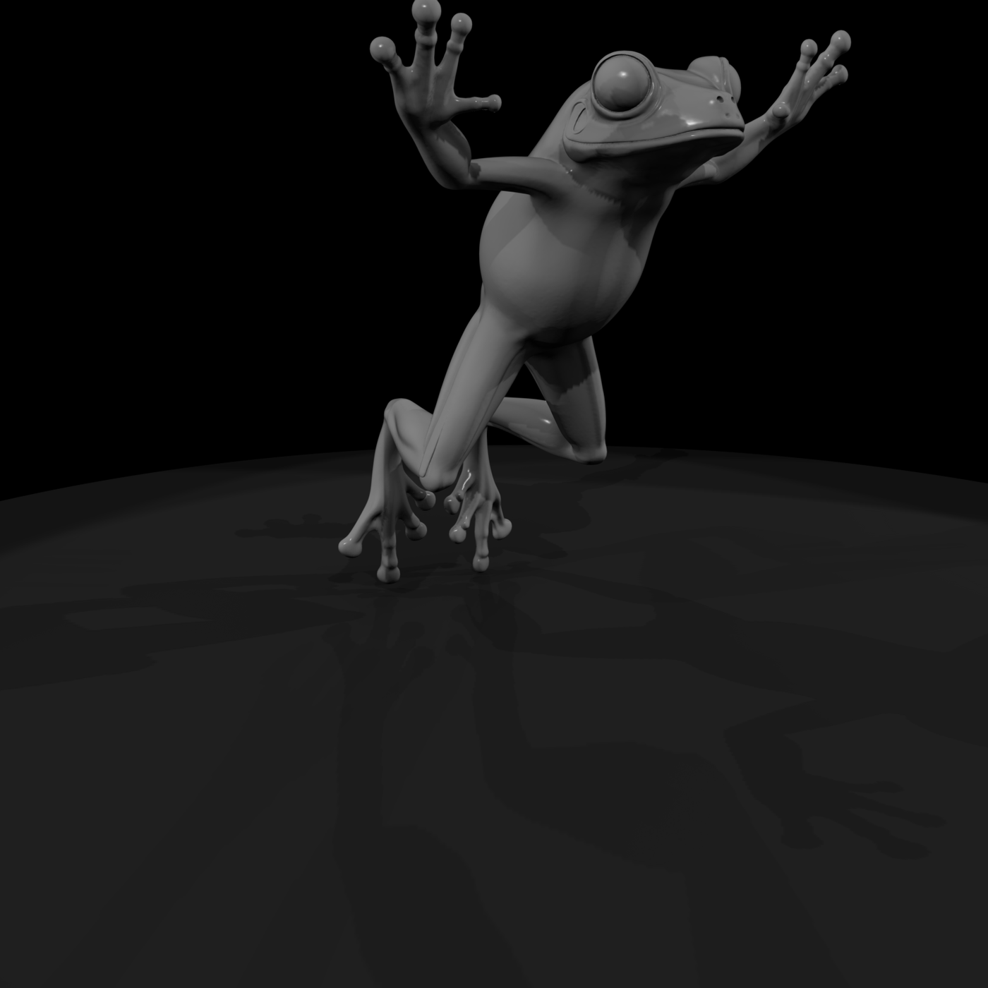 Stylized Tree Frog Figurine & Displays