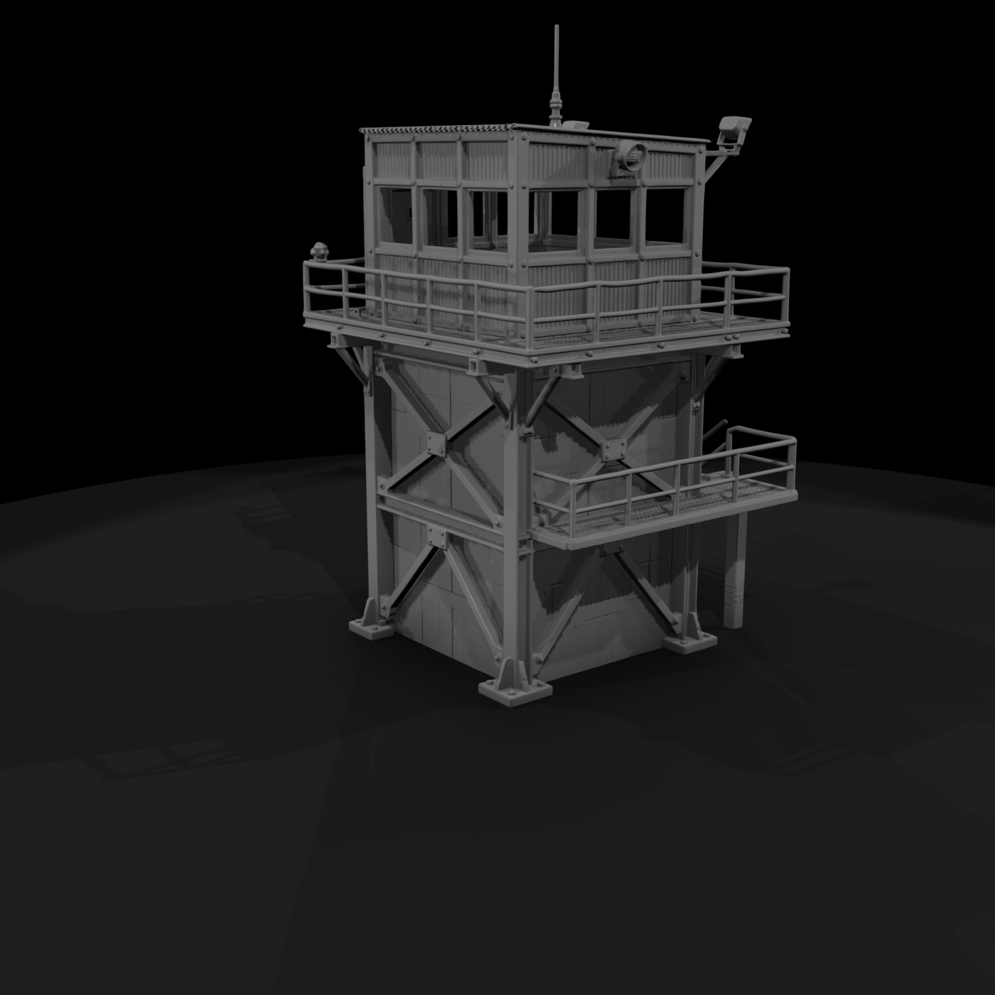 Mil 034 1980S Cold War Perimeter Guard Tower