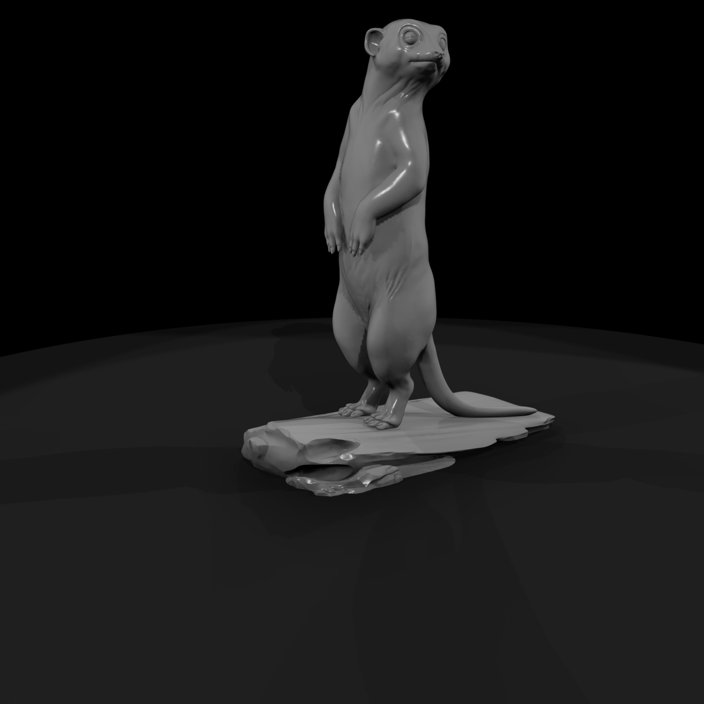 Stylized Meerkat Figurine — & Model Rail