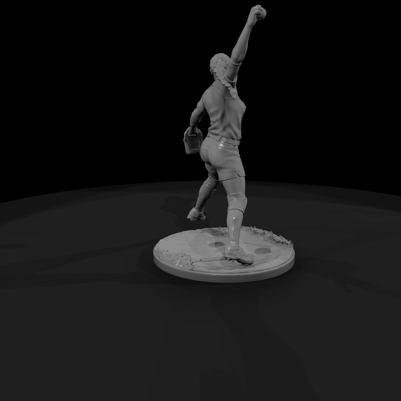 Poparc 0317 Softball Windmill Pitcher Alternate Po