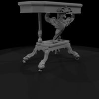 neoclassical-griffin-side-table-ho-scale-miniature-590596 — thumbnail 4
