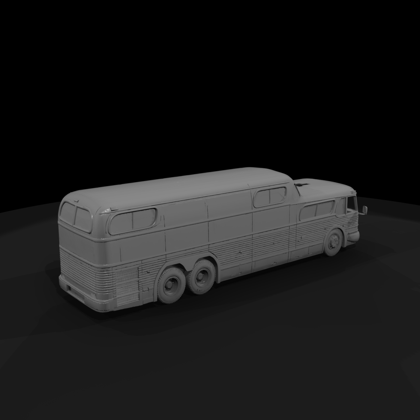 Streamlined 1950s Highway Coach