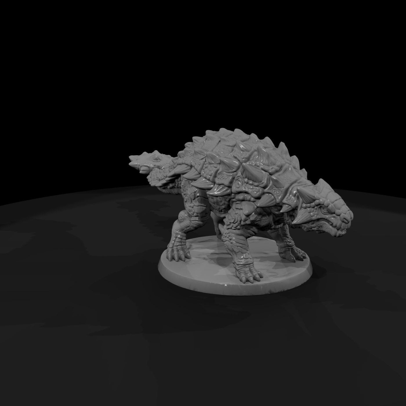 Armored Dinosaur with Club Tail