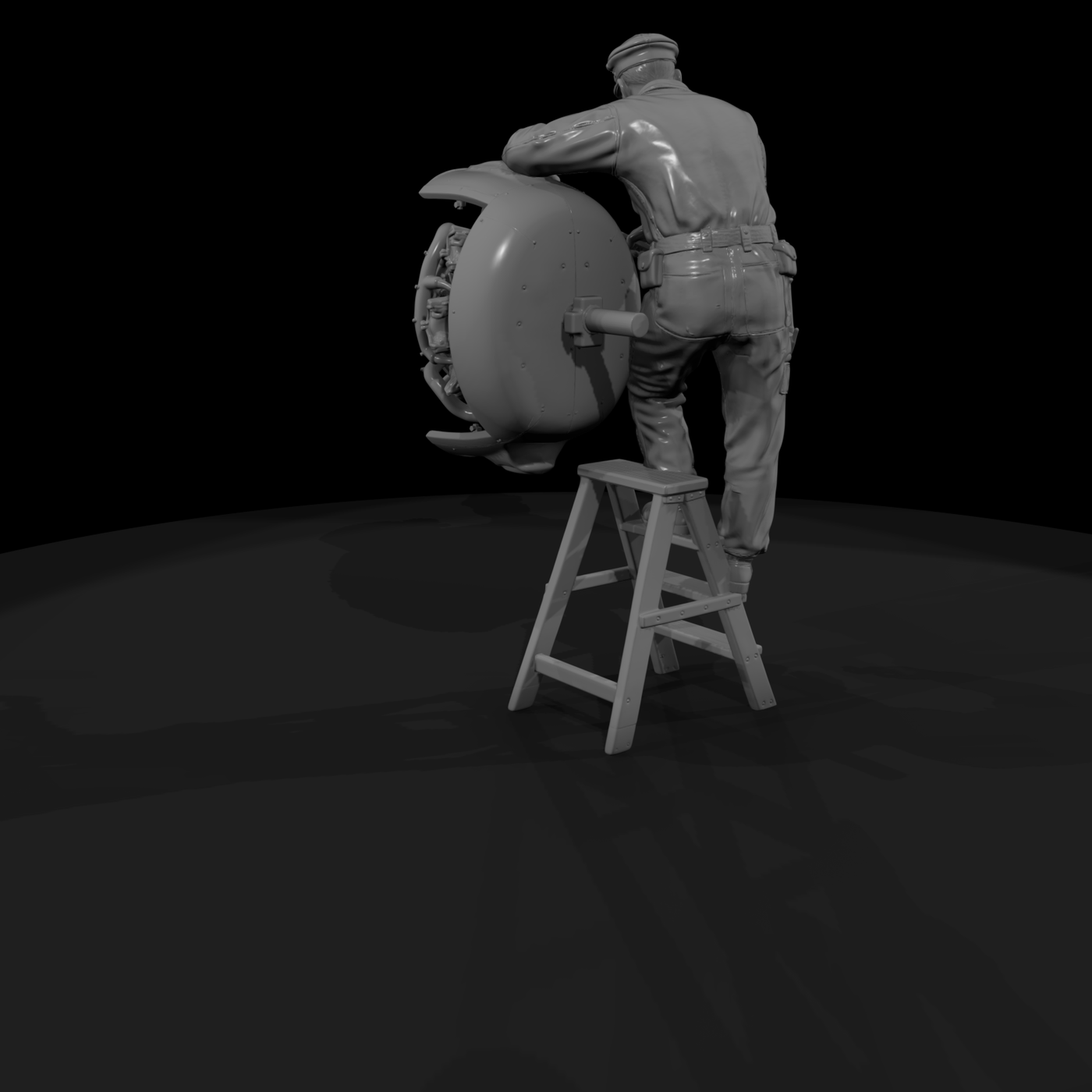 Ww2H 089 United States Bomber Ground Crew Chief