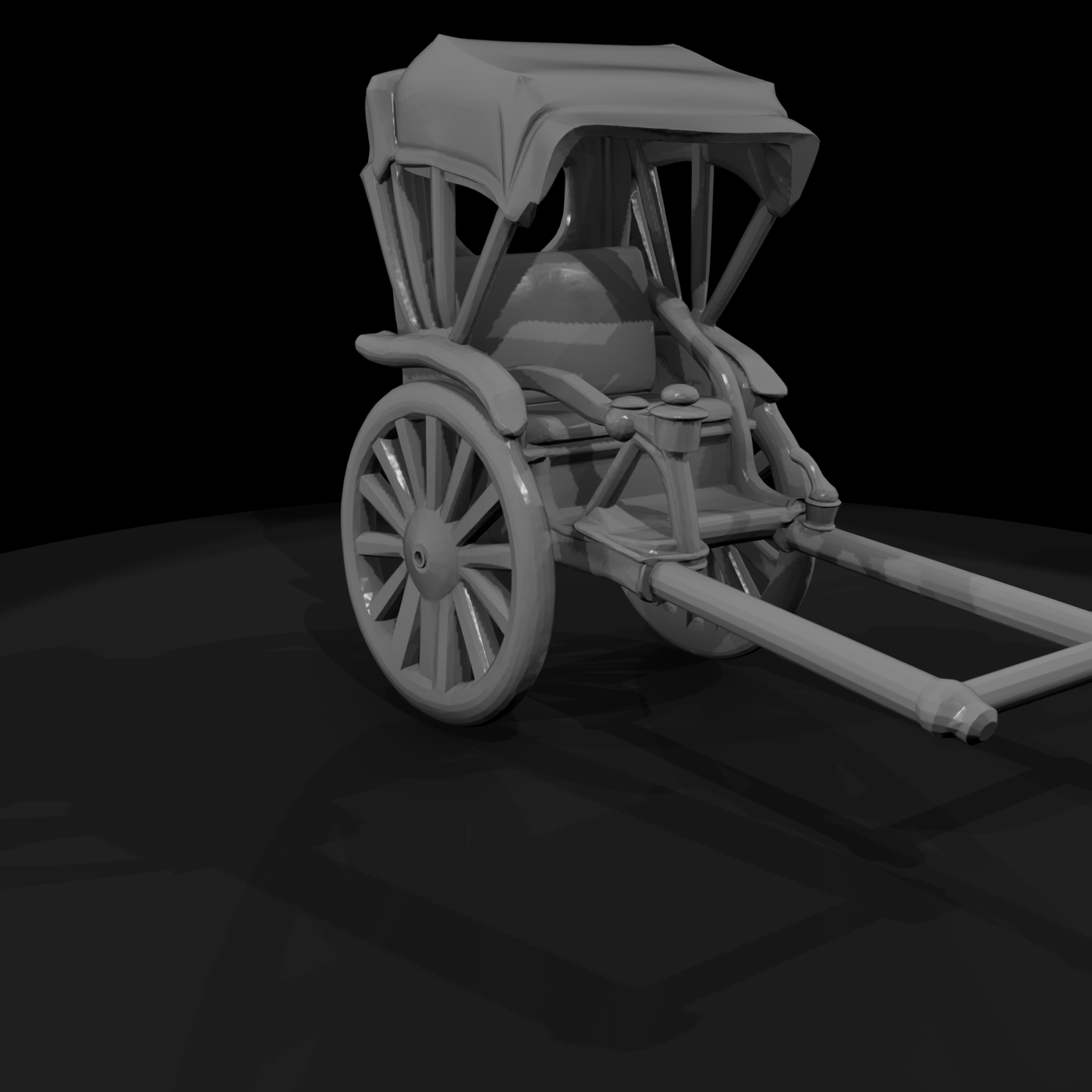Stylized Traditional Rickshaw