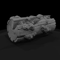 fungus-covered-split-log-3d-printable-terrain-piece-263787 — thumbnail 4