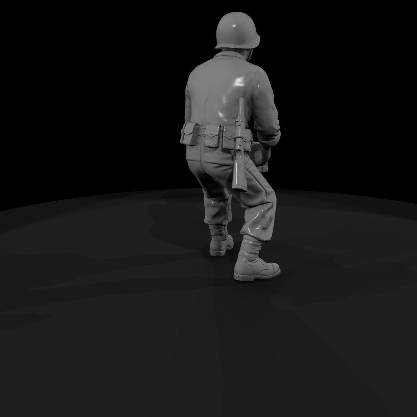 WWII Marine Rifleman with Ammo Crate