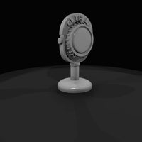 vintage-tabletop-broadcast-microphone-with-on-the-air-sign — thumbnail 3