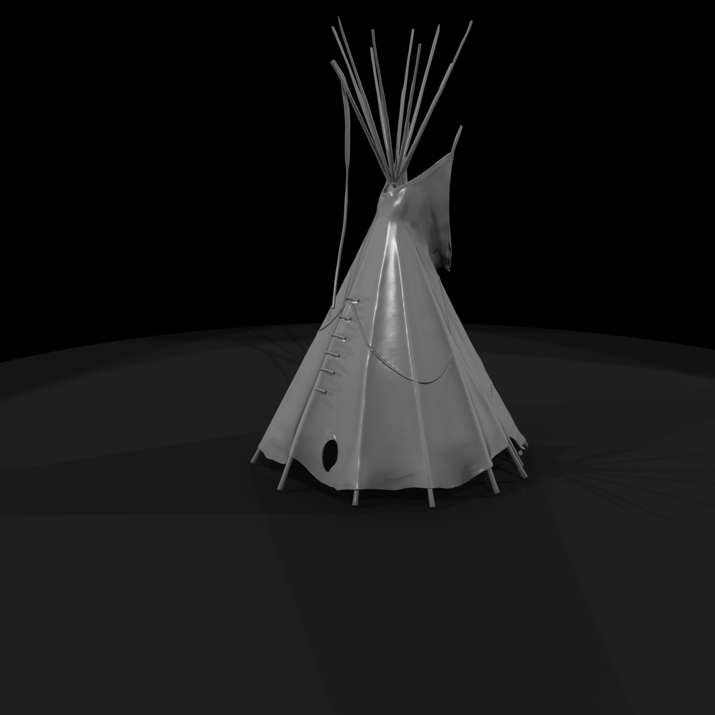 20260612 Old Animal Hide Teepee 07F18020F8