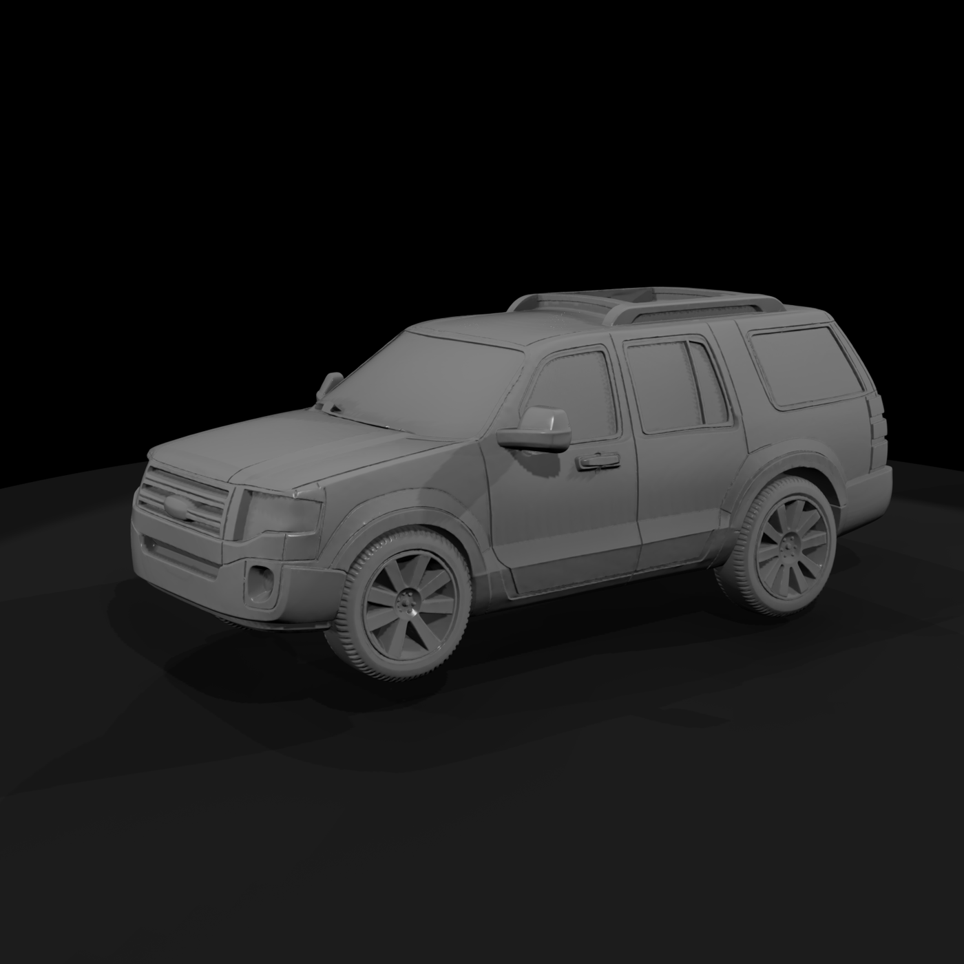 Blue Full-Size Family SUV