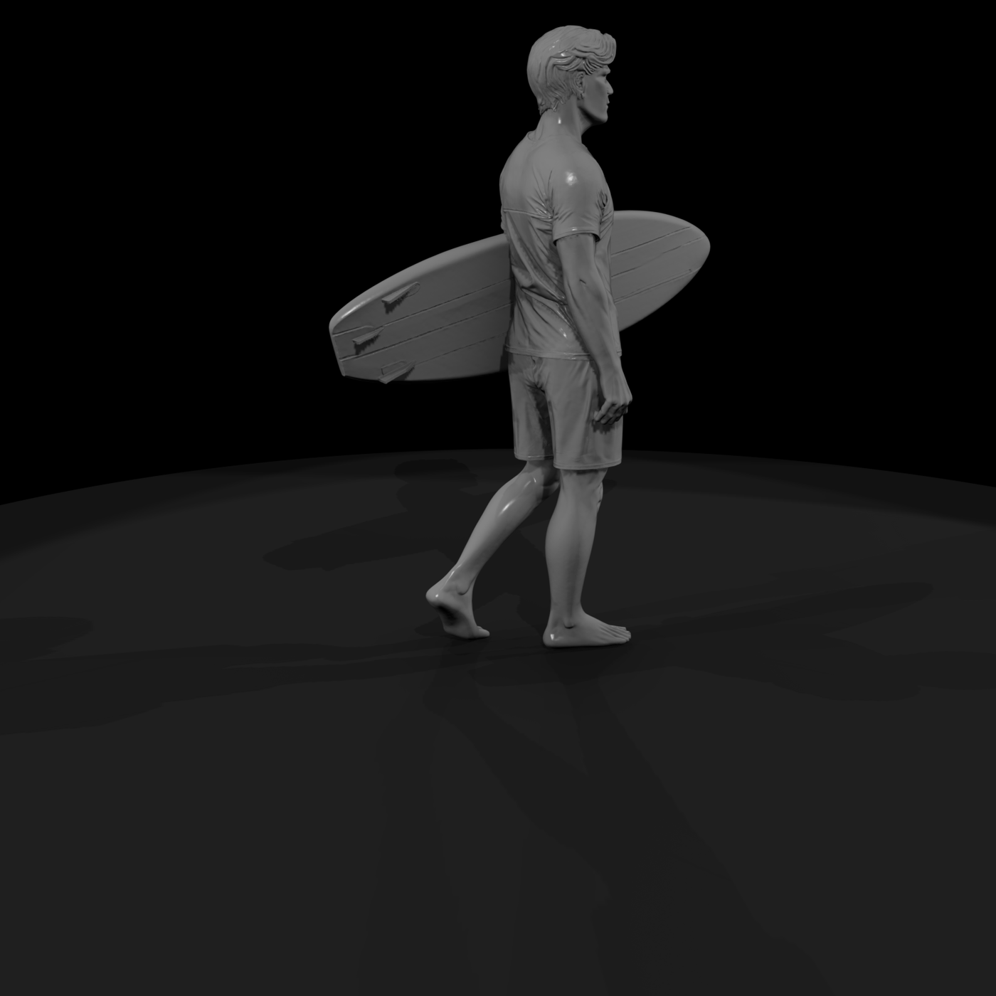 1980s Beach Swimmer — Boy
