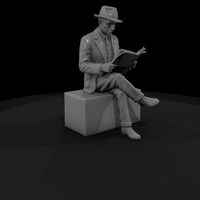 1950s Seated Passenger Reading a Magazine — thumbnail 4