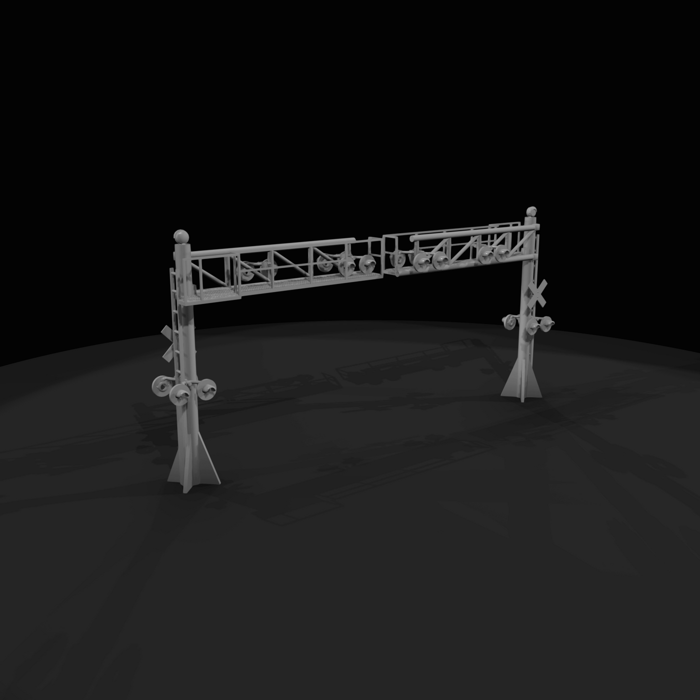 Railroad Grade Crossing Signal Gantry