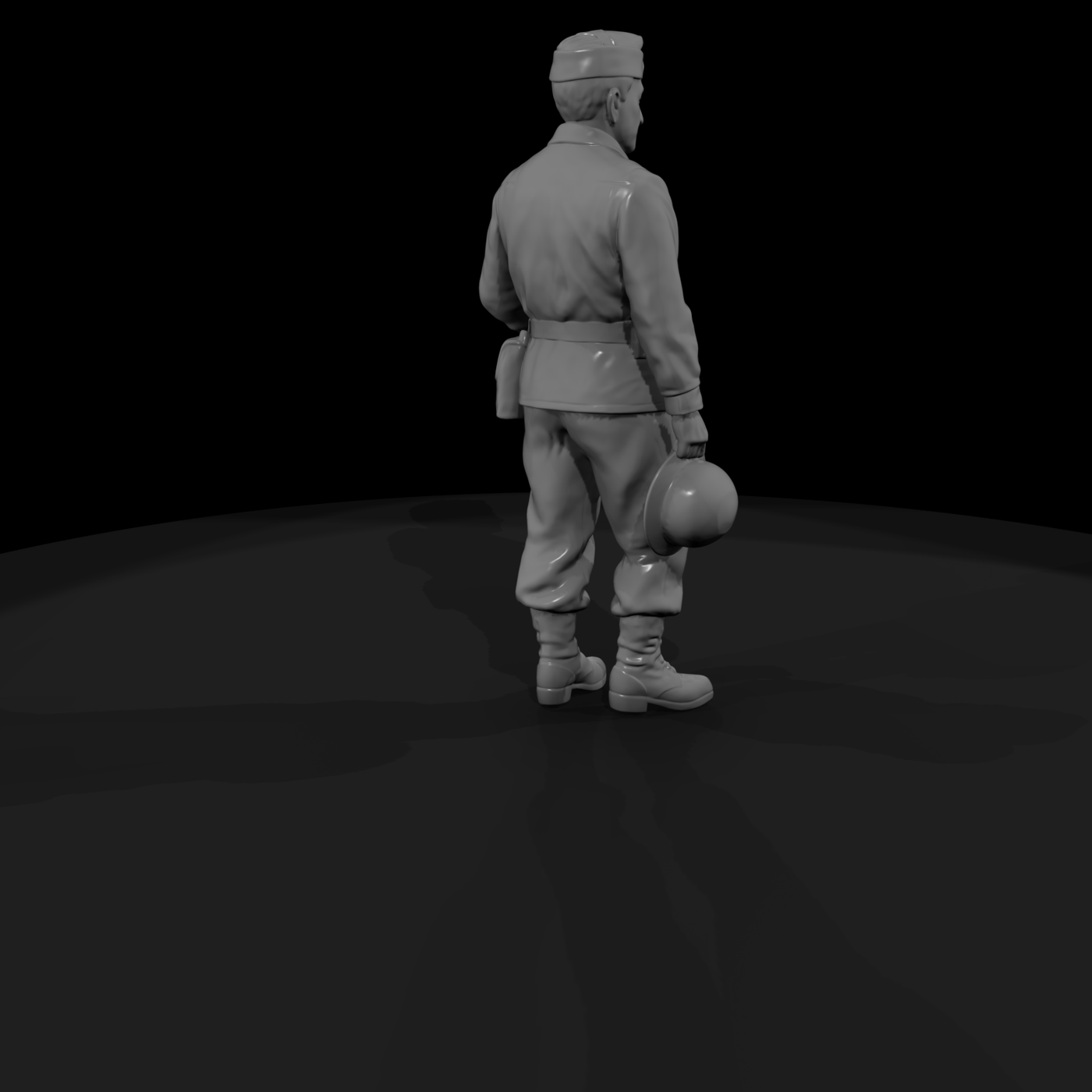 Ww2 Army 032 Wwii U S Army Resting Soldier Figure
