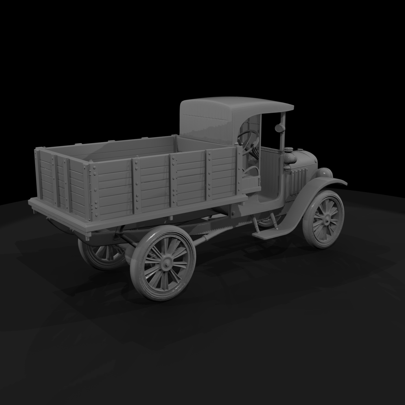 Vintage Stake-Bed Truck