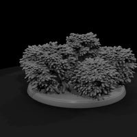 low-poly-sculpted-bush-terrain-miniature-3d-model — thumbnail 3