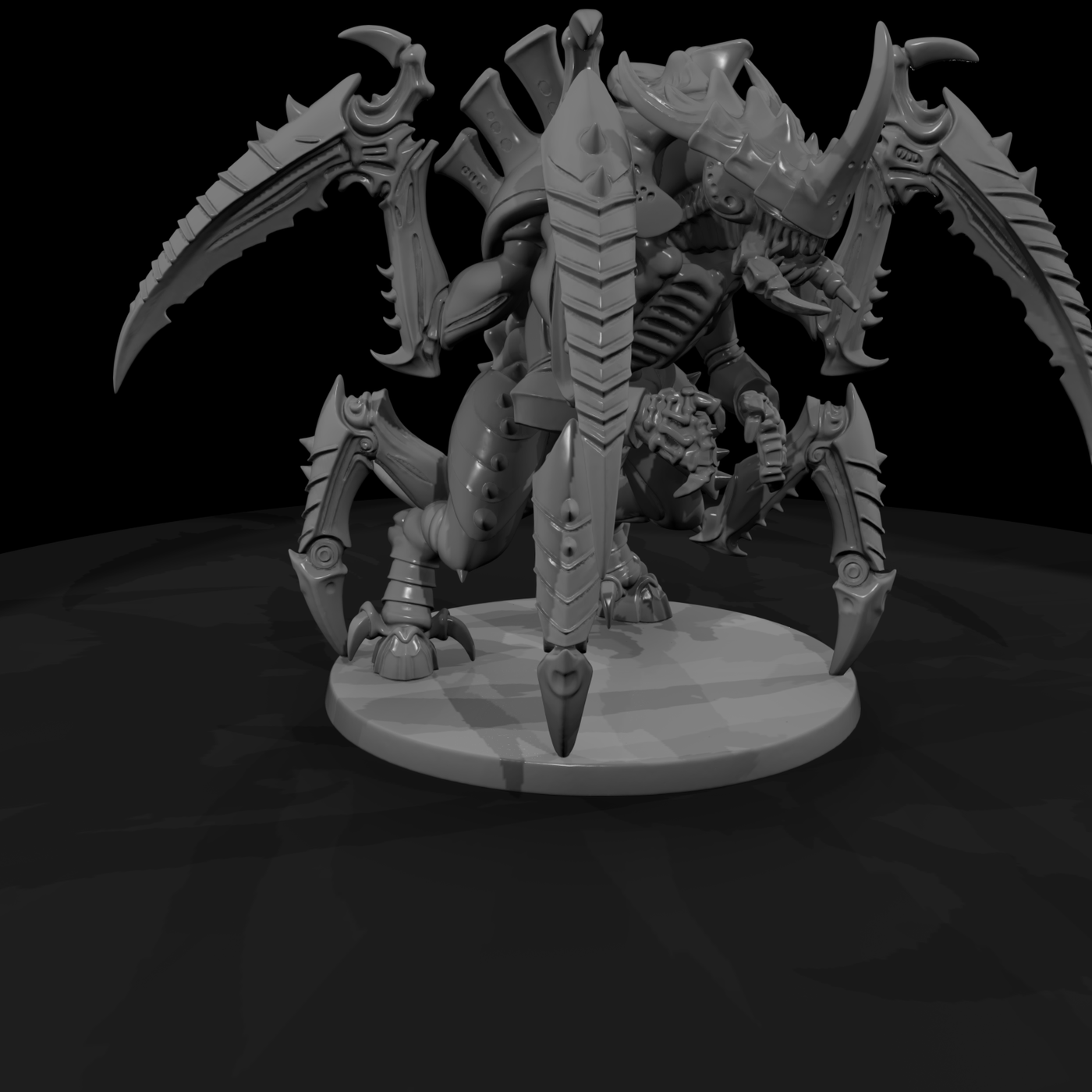 Stylized Sci Fi Alien Wargame Miniature Atksssjo