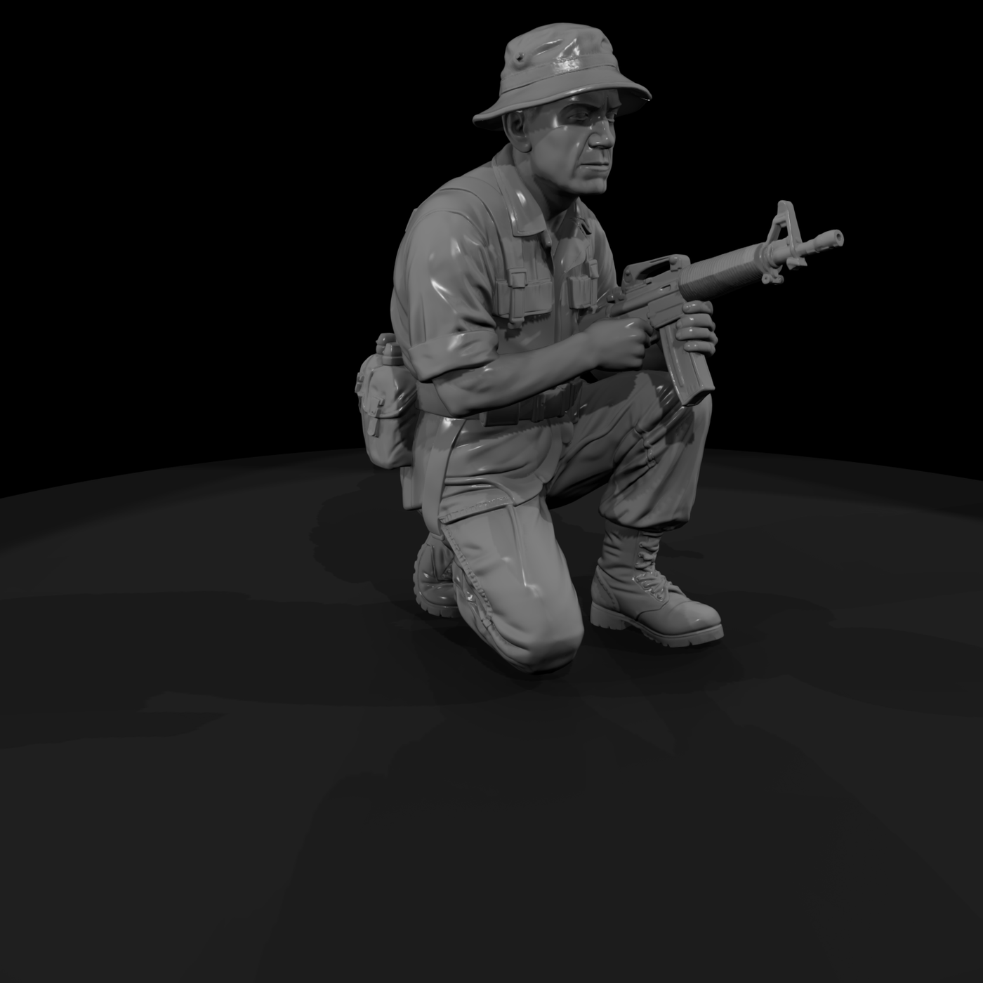 Vn Army 004 Vietnam U S Army Scout Figure