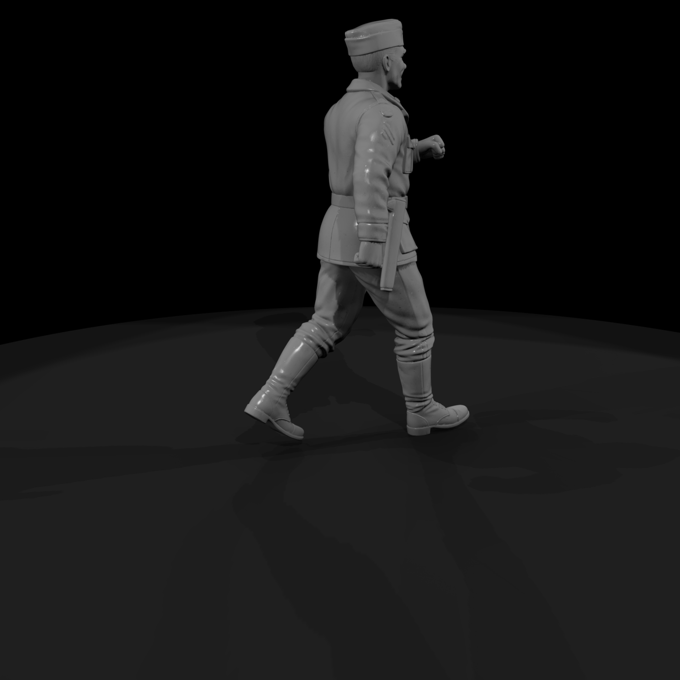 WWII American Soldier Marching