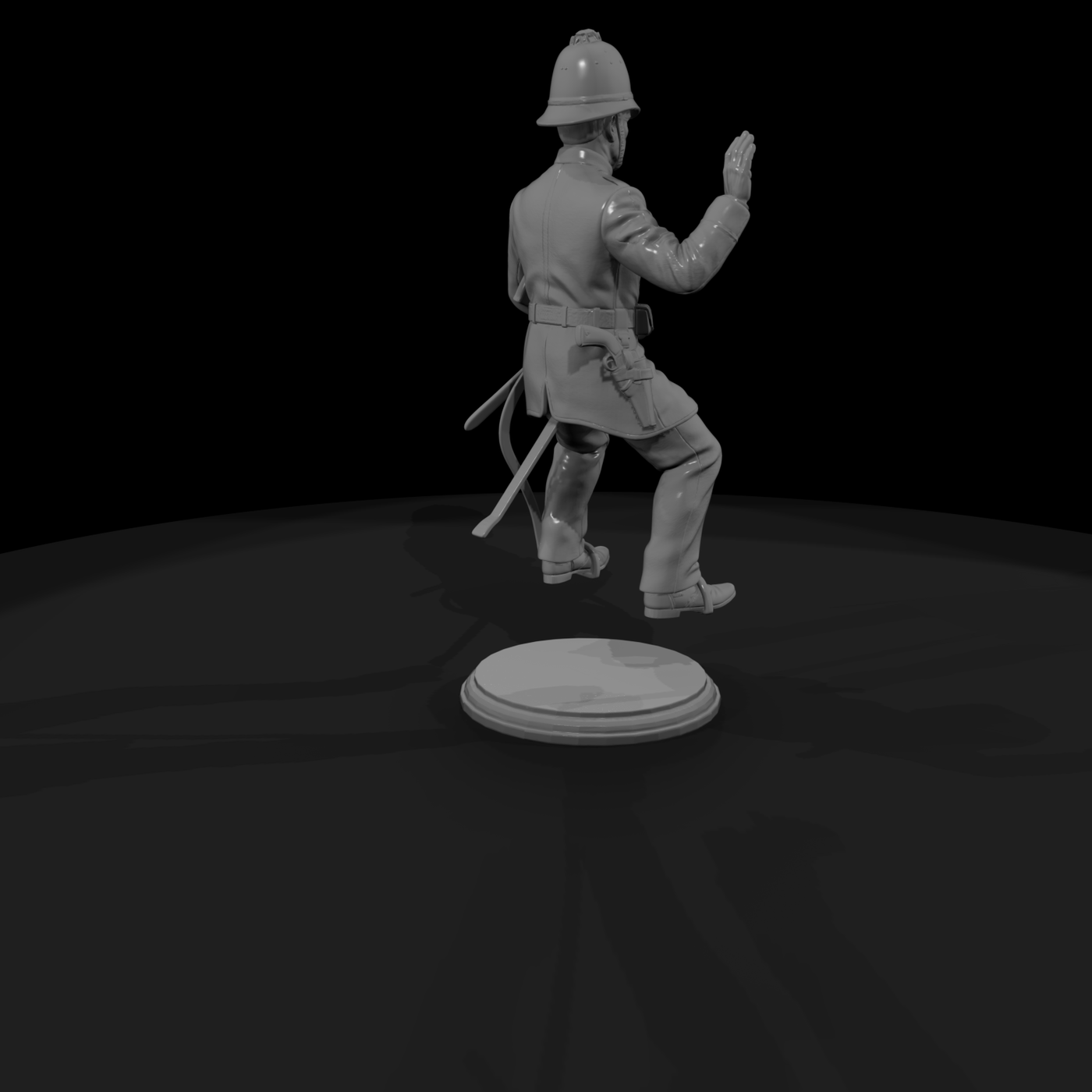1880s City Constable Halting Traffic