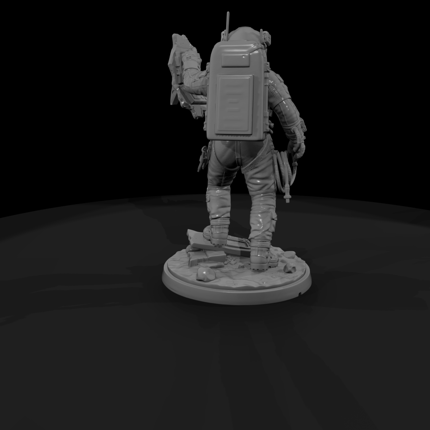 Poparc 0058 Solar Flare Astronaut