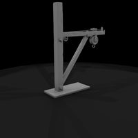 rustic_industrial_pulley_jib_crane_3d_model — thumbnail 4