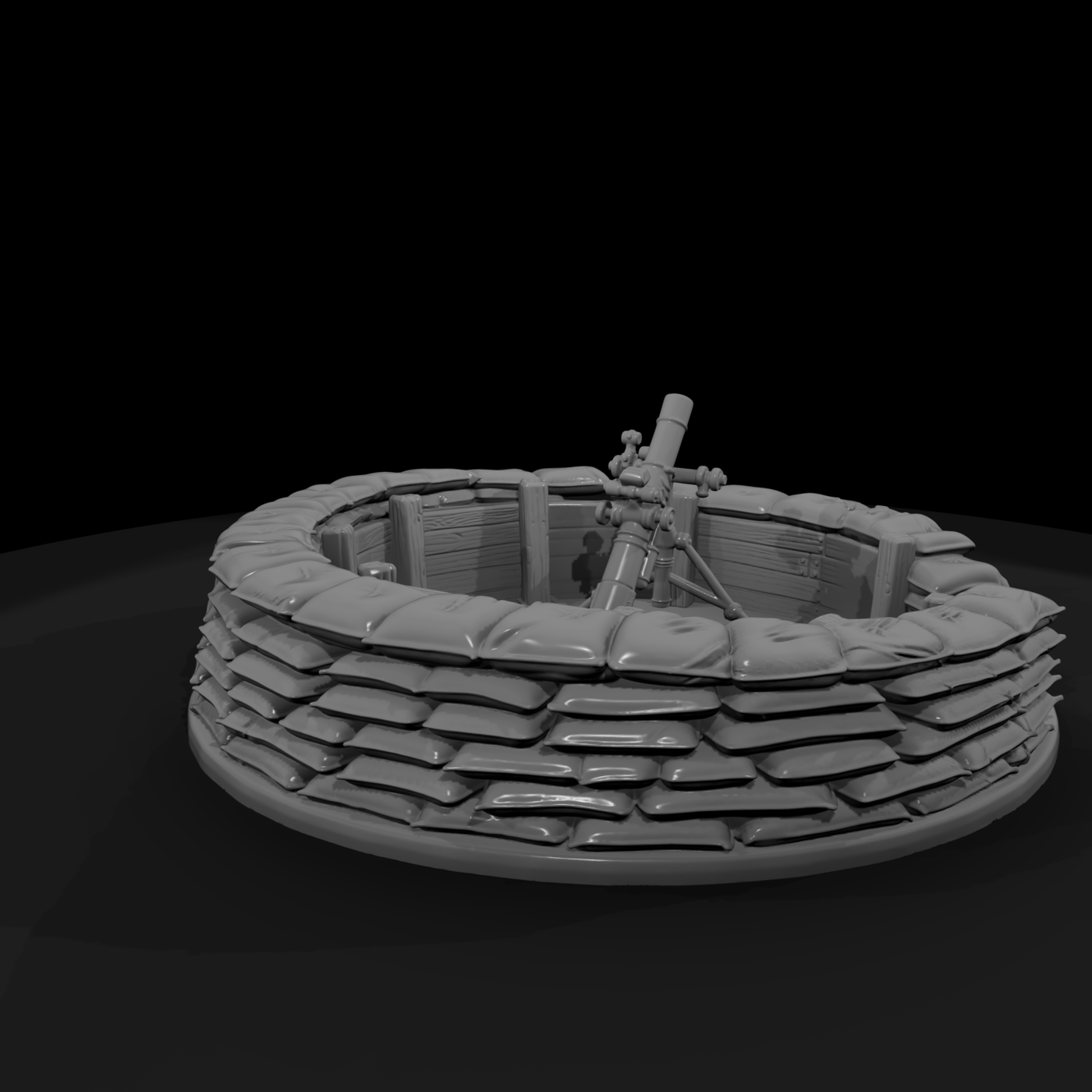 Mil 093 Ww2 Pacific Mortar Pit