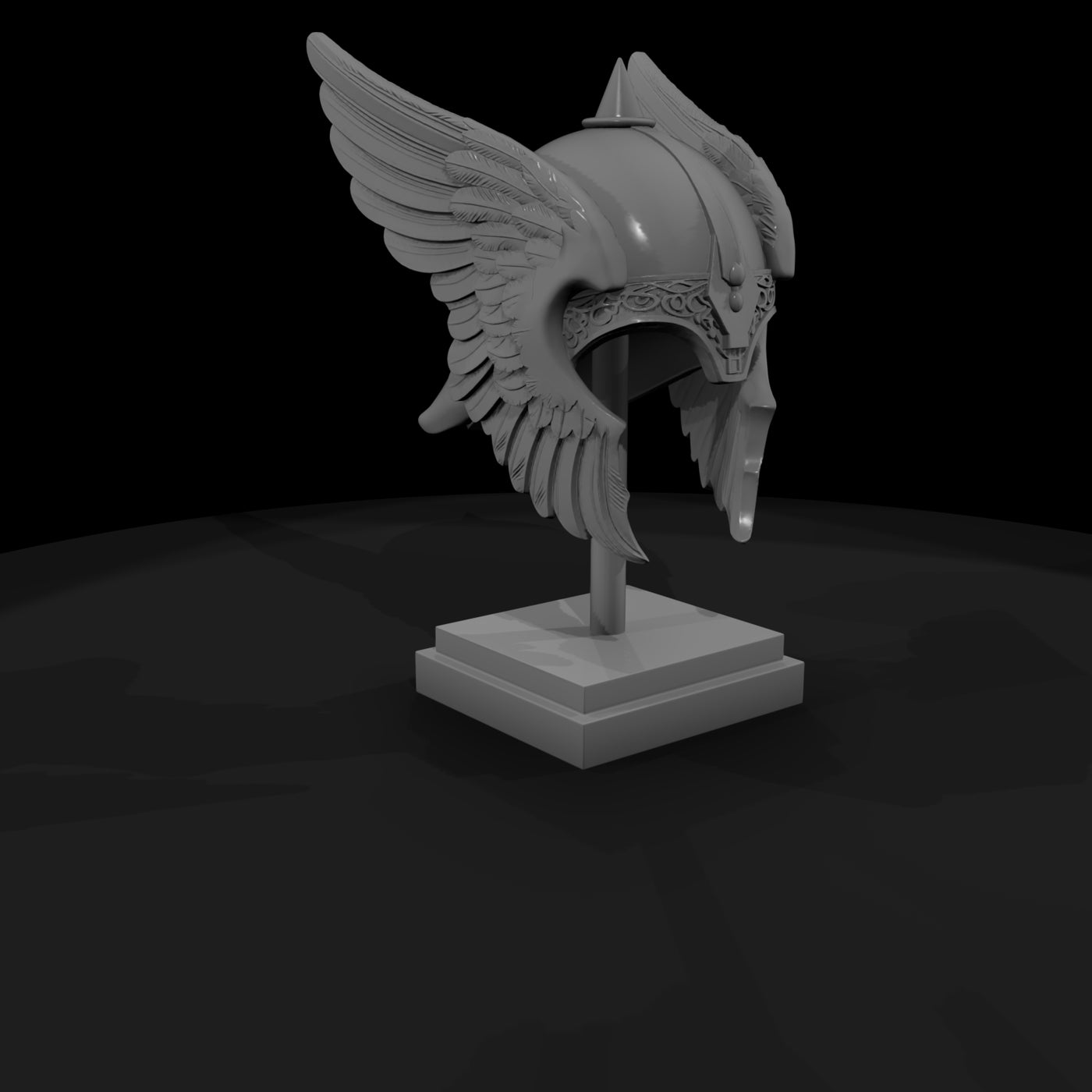 stylized-winged-viking-helmet-miniature-diorama-tabletop-065918