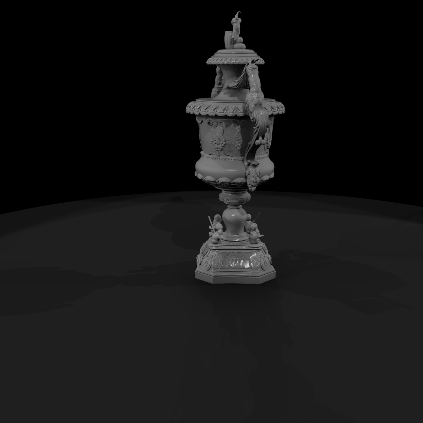 Ornate Baroque Trophy Urn