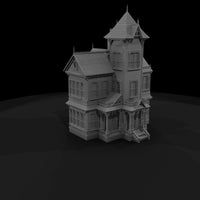gothic_victorian_mansion_3d_print_model — thumbnail 4