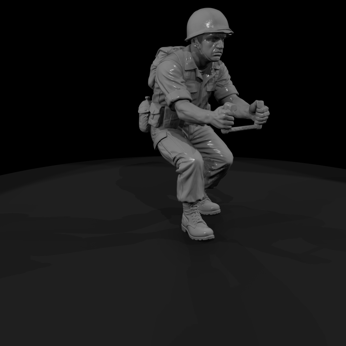 Vn Army 069 Vietnam U S Army Machine Gun Assistant