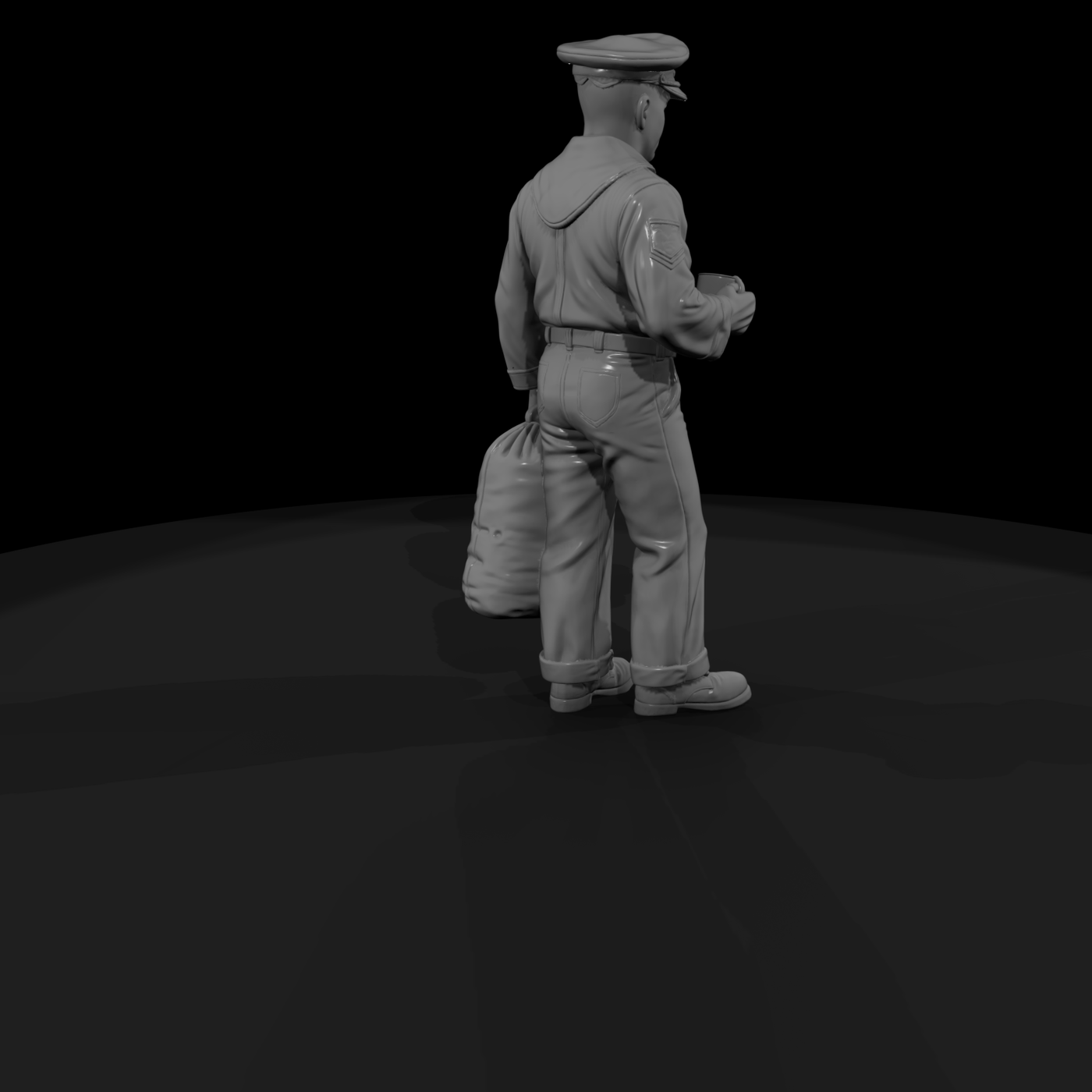 Ww2 Navy 056 Wwii U S Navy Off Watch Sailor Figure