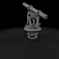 untextured_matte_theodolite_3d_model_gukojish — thumbnail 3
