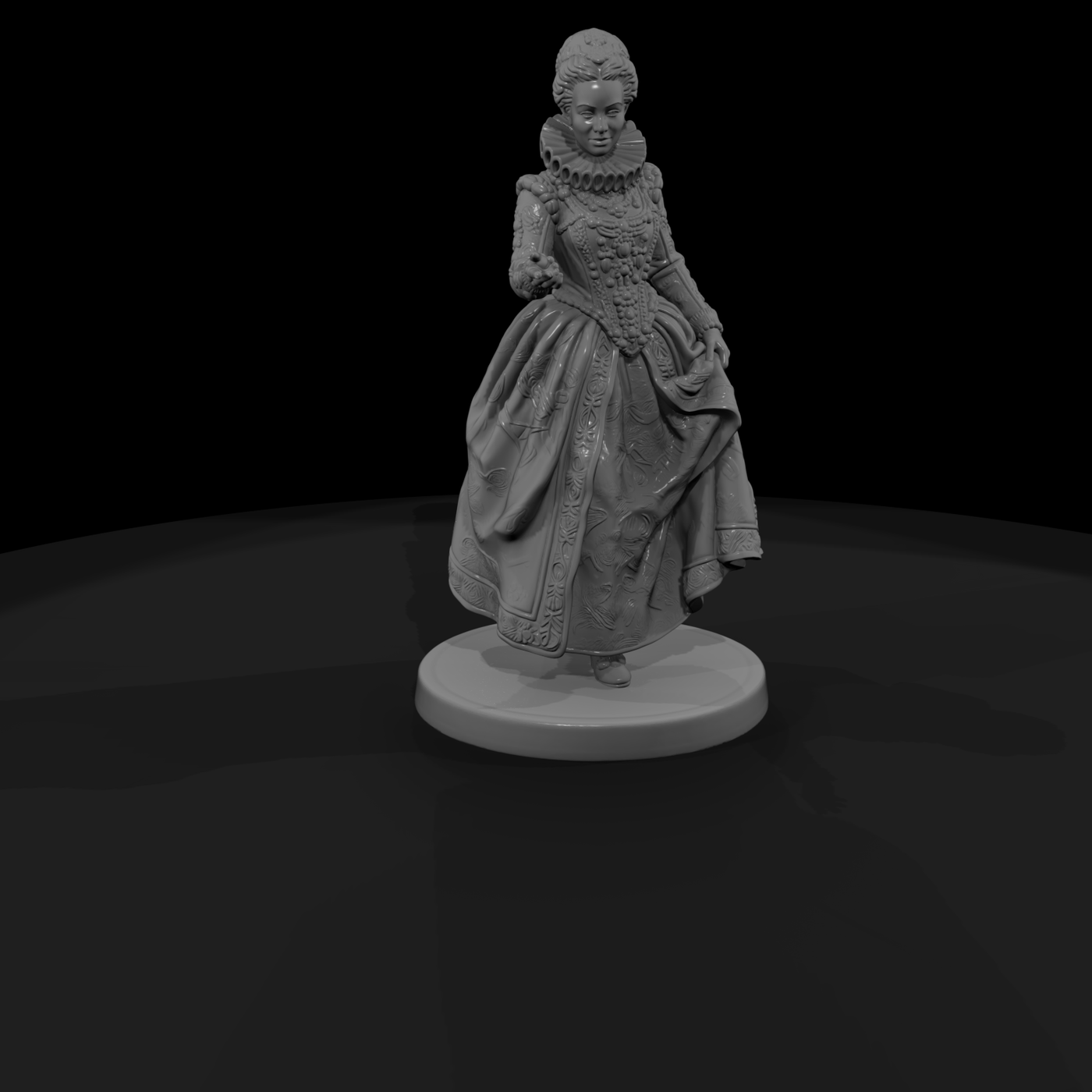 Elizabethan Courtier Lady in a Ruff