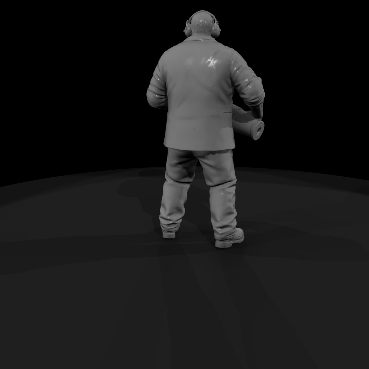Artillery Loader Carrying a Shell