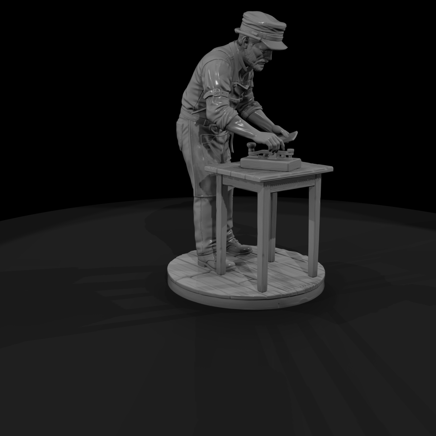 Poparc 0056 Old West Telegraph Clerk