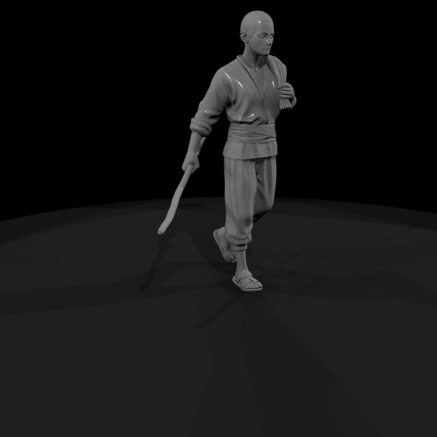 Traveling Peasant Walking Figure & Model Railroads