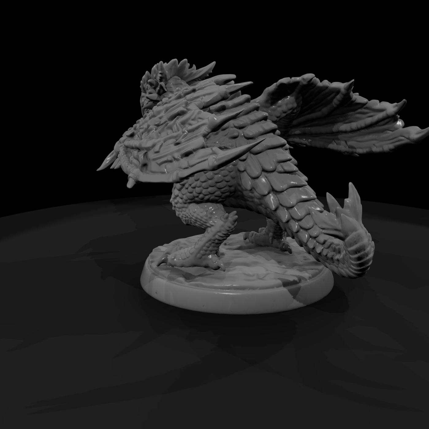 Cockatrice Beaked Scale-Wing Beast