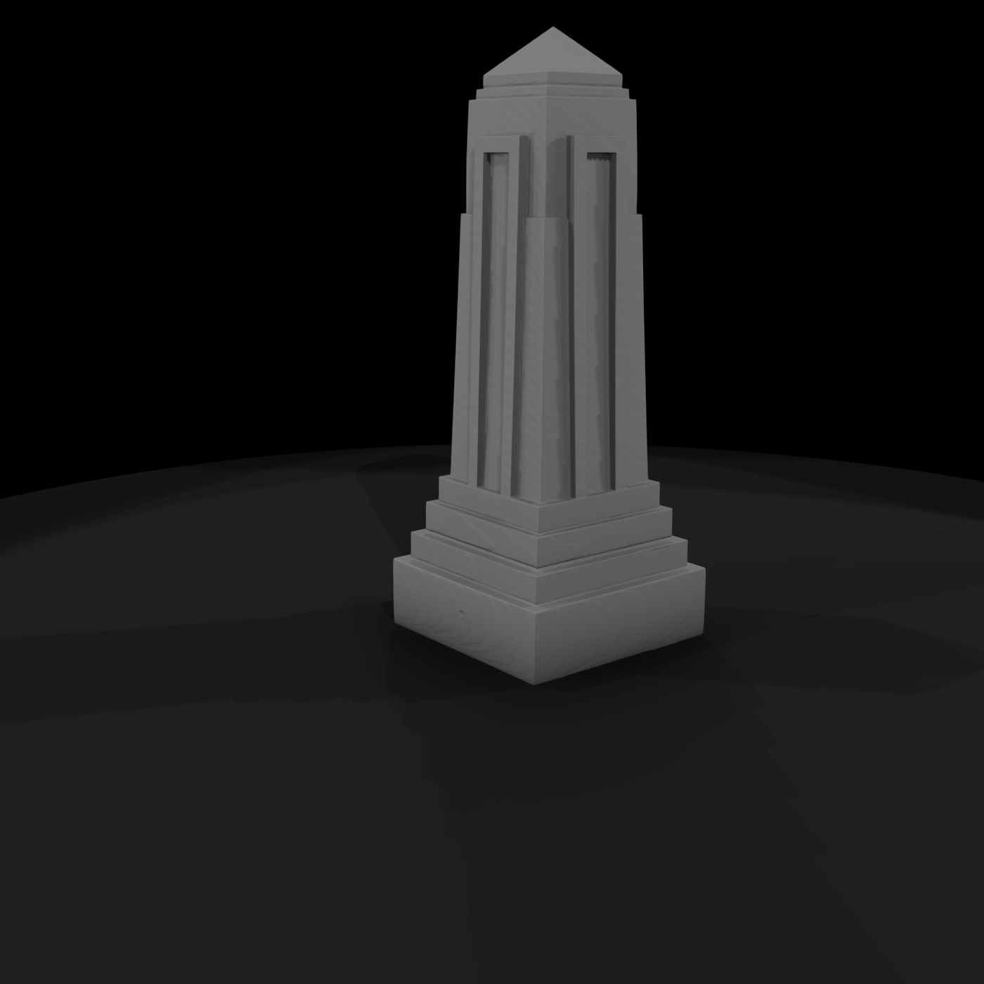 Art Deco Decorative Obelisk 3D Model 7Yrng4Zm