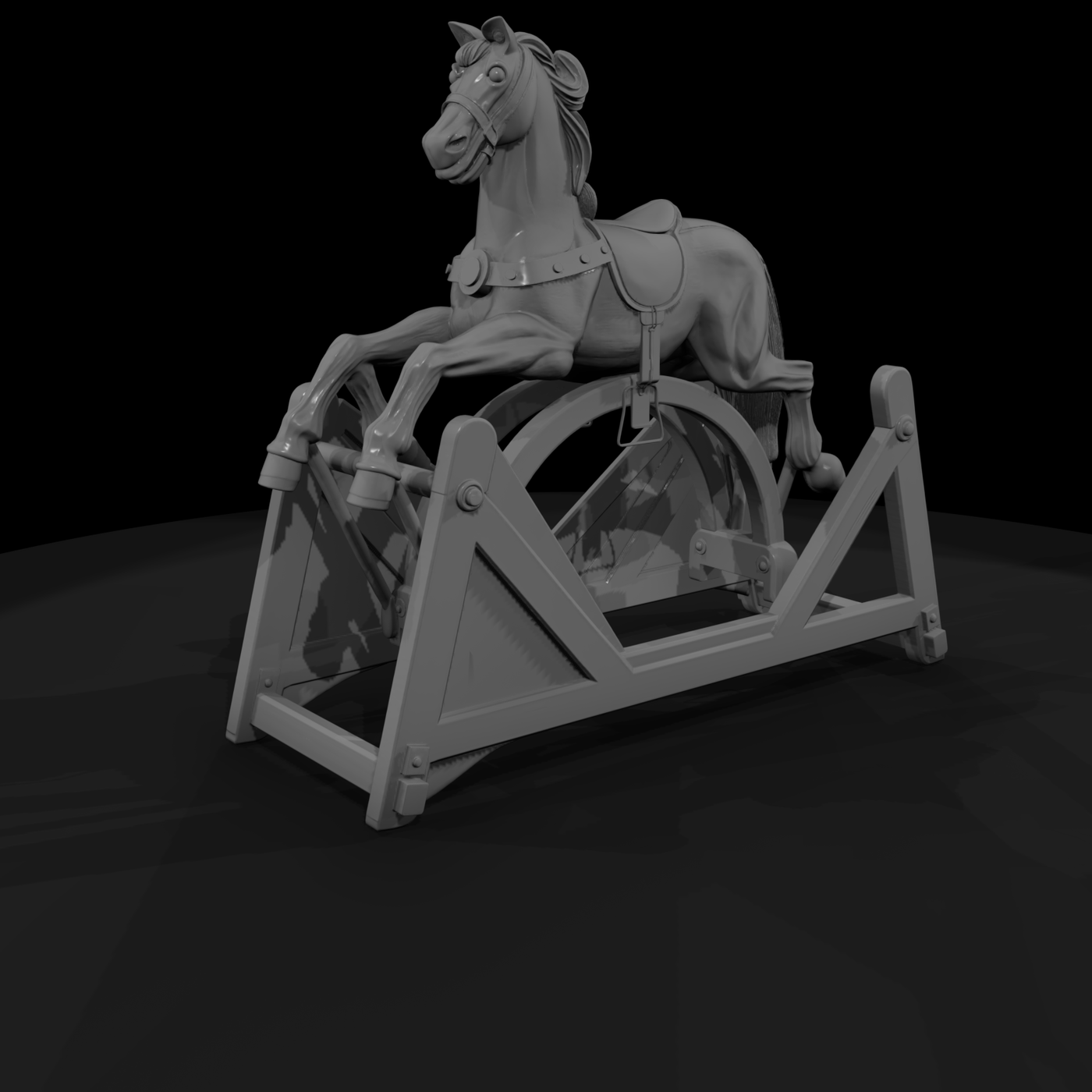 Stylized Rocking Horse & Model Railways