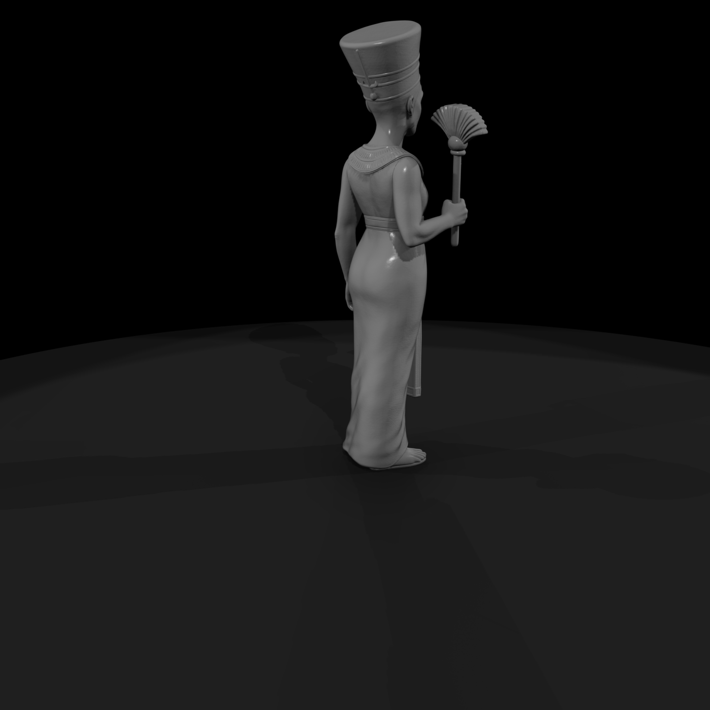 Hist 0004 Historical Nefertiti Miniature Figure