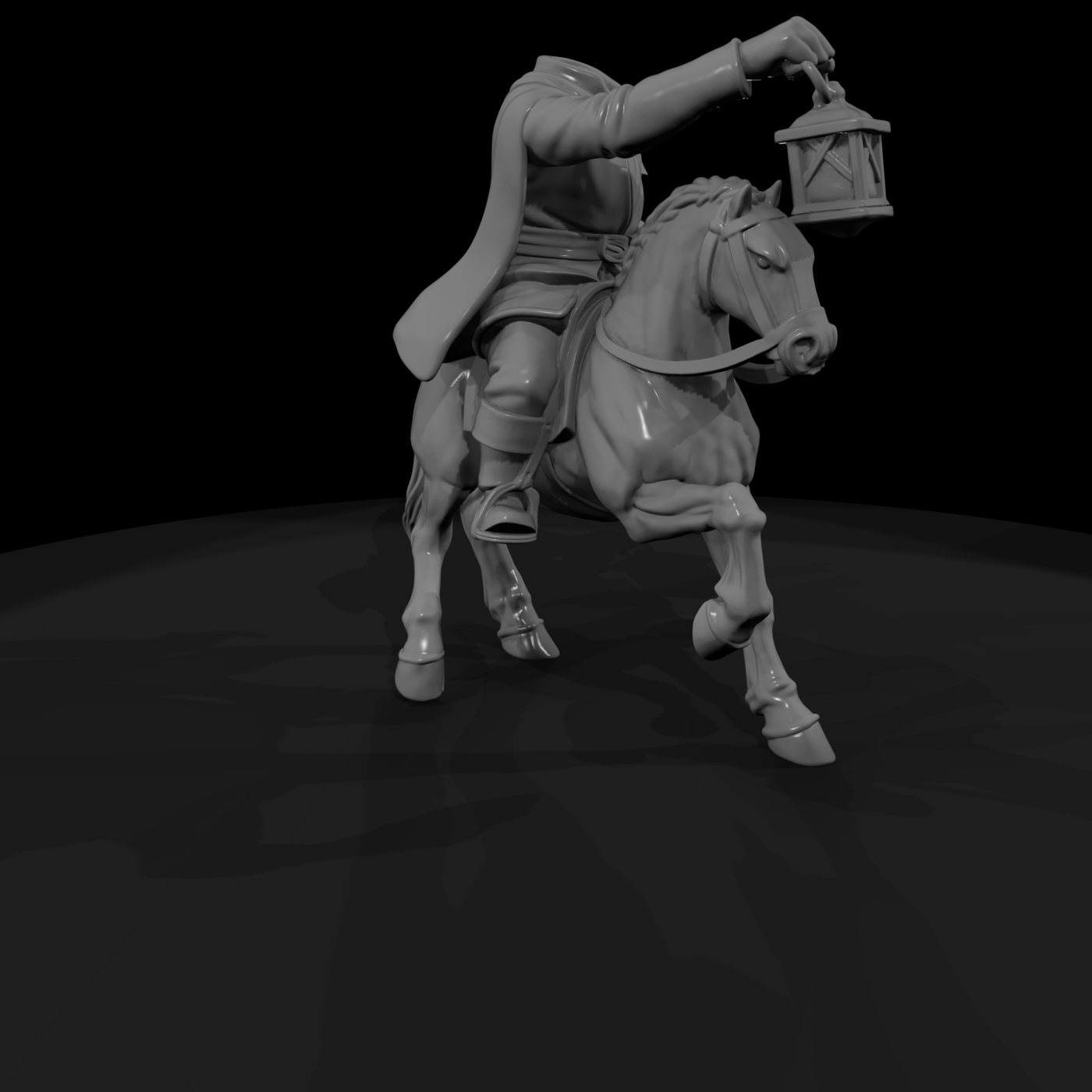 Myth 0412 Mythology Dullahan Miniature Figure
