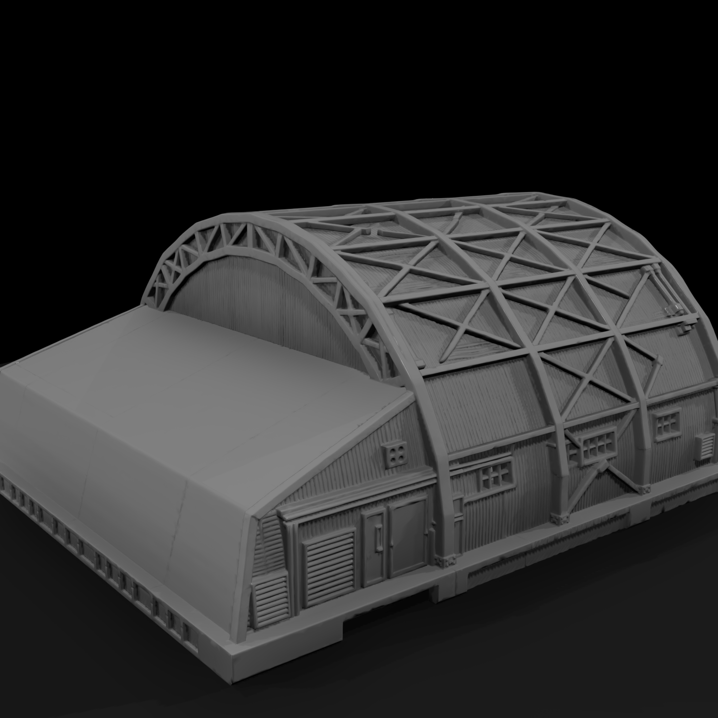 Mil 210 1980S Cold War Nose Dock Hangar