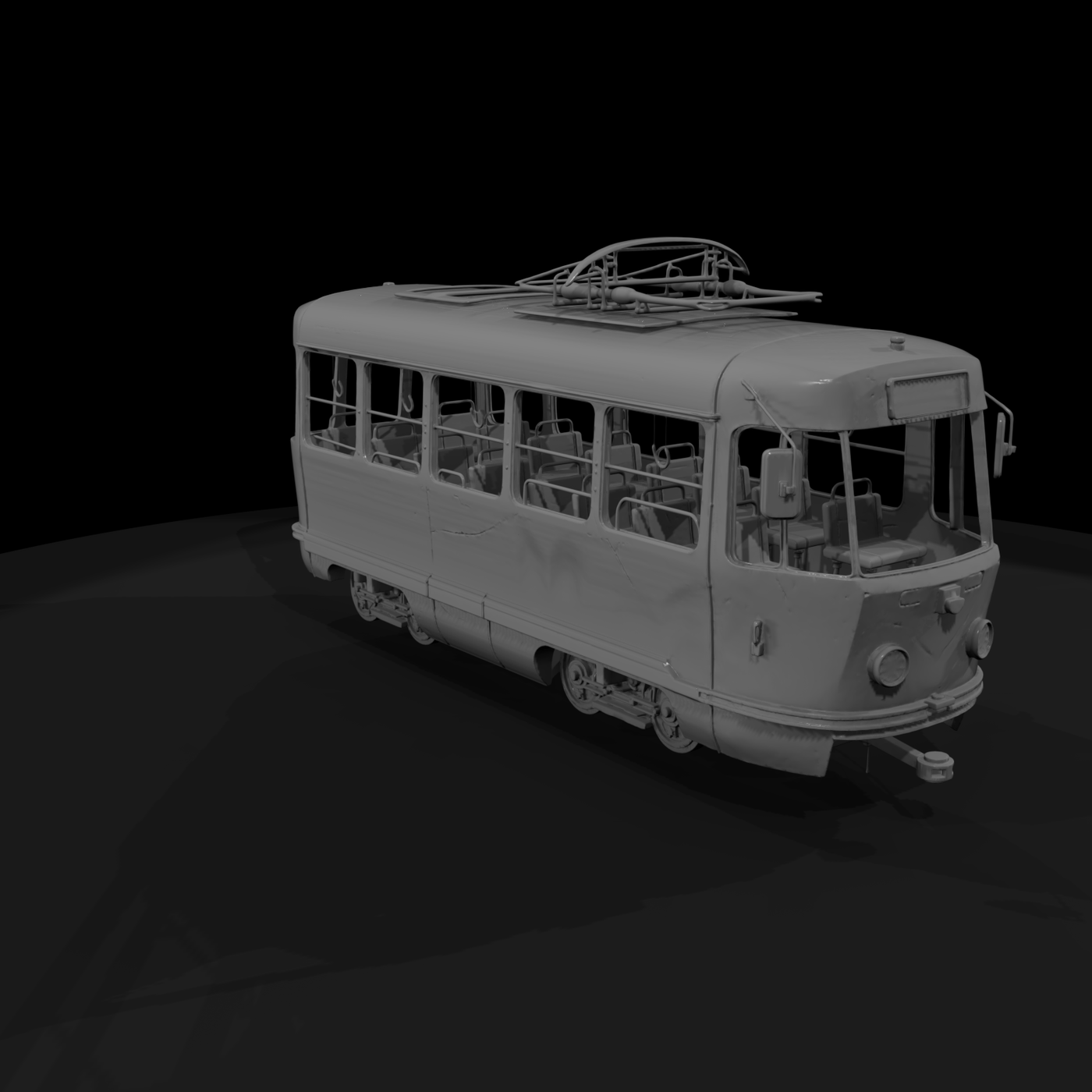 Weathered Vintage Tram