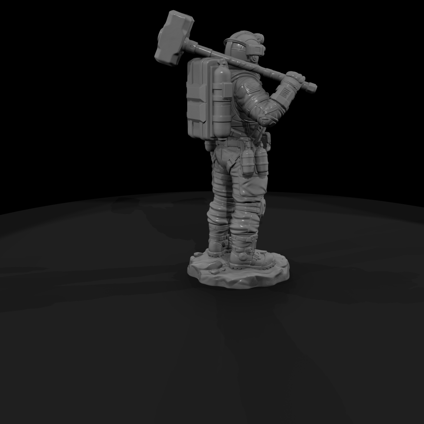 Poparc 0029 Grizzled Space Miner