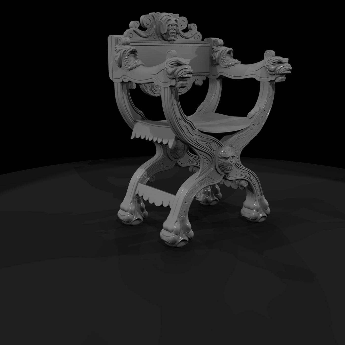 gothic-carved-throne-chair
