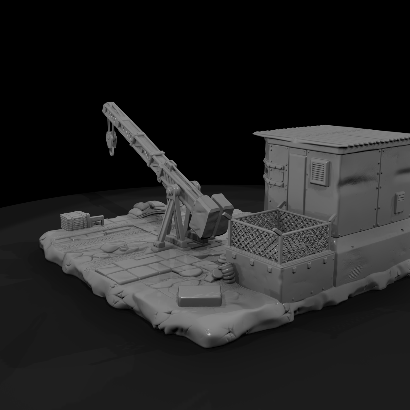 Military Checkpoint Guard Post