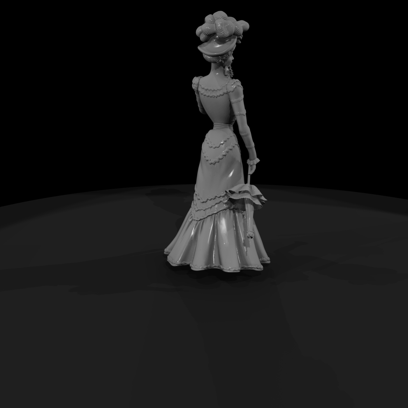 Victorian Lady with Parasol