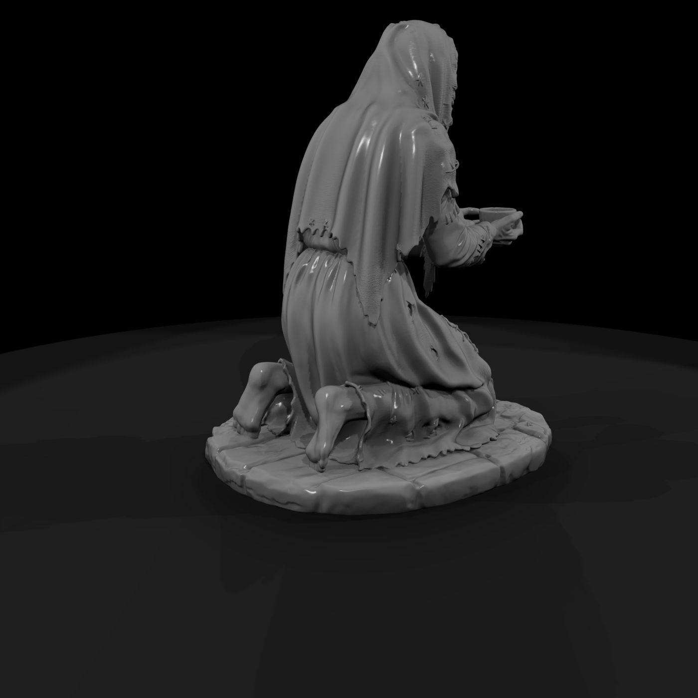 Vag 007 Medieval Old Beggar Woman